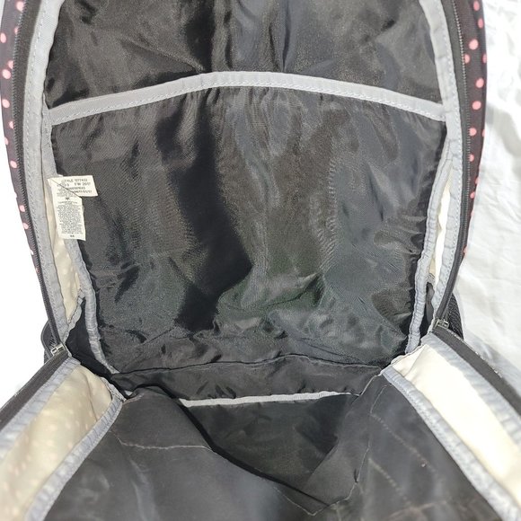 Under Armour Storm Backpack Black Pink Polka Dots School Laptop Book Bag 1277422 - Picture 9 of 11